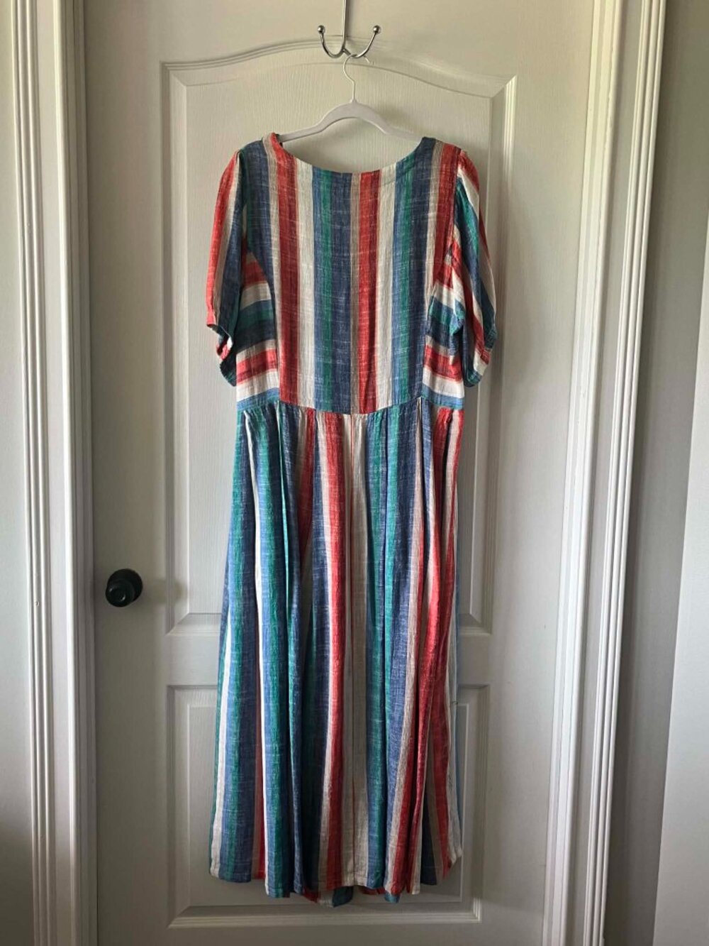 Ulla Popken Striped Linen Blend Button Front Dress size 20 - Picture 8 of 11
